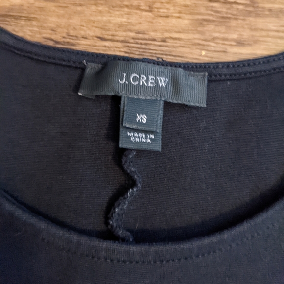 J. Crew Black Peplum Hem Top - Picture 7 of 8